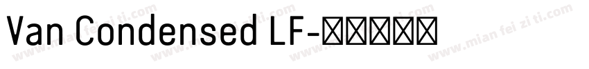 Van Condensed LF字体转换